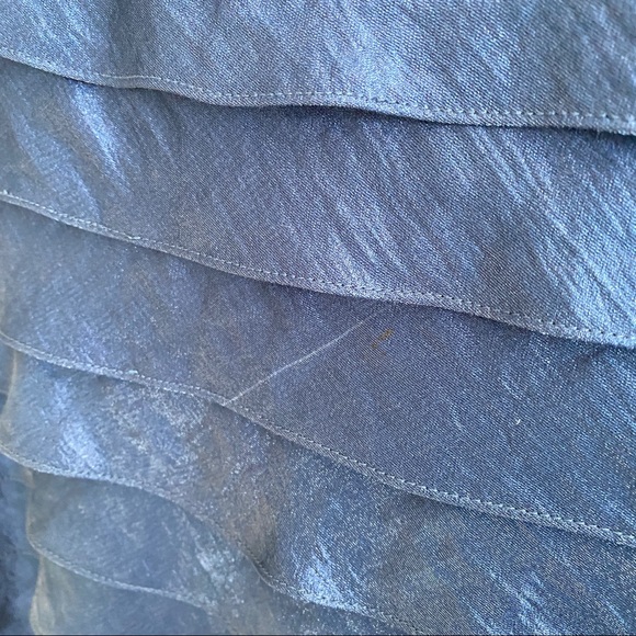 Adrianna Papell Occasions Navy Blue Tiered Sleeveless Cocktail Dress Women’s 10 - Picture 15 of 16